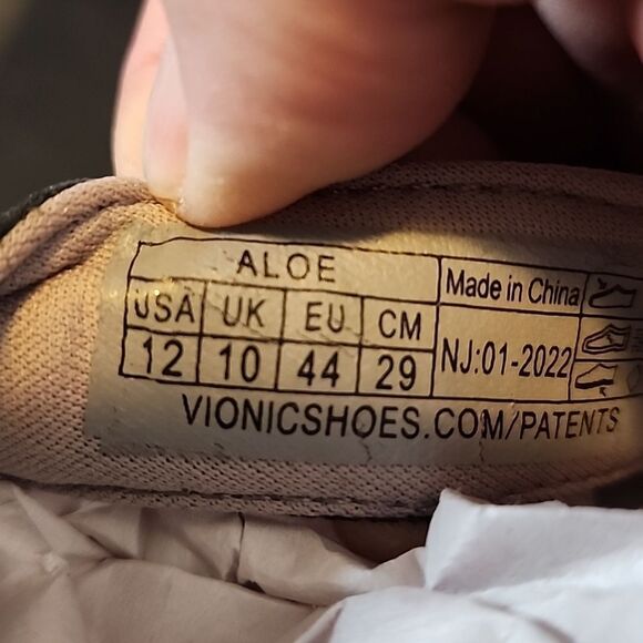 Siluper cute Vionics  Aloe silver Metallic Sandals 👡 size 12 women's NWOT - Picture 5 of 5